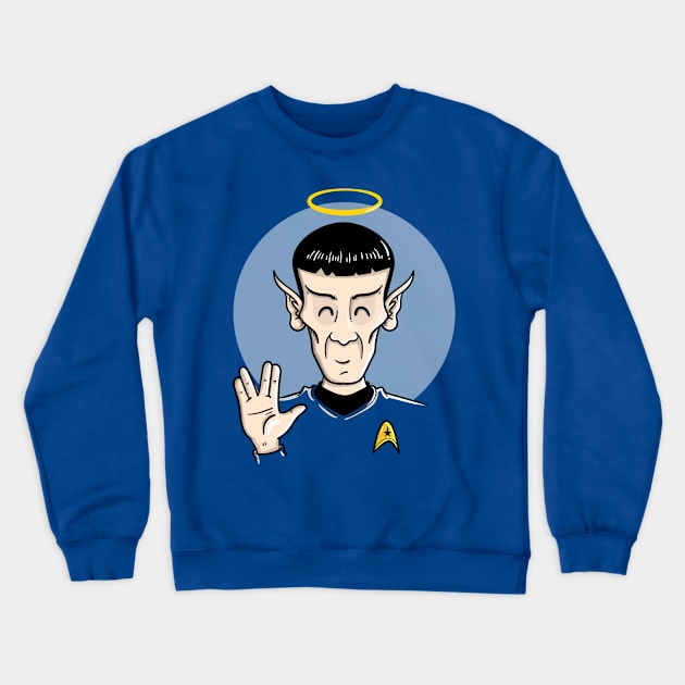 Mr. Spock Crewneck Sweatshirt by mebzart